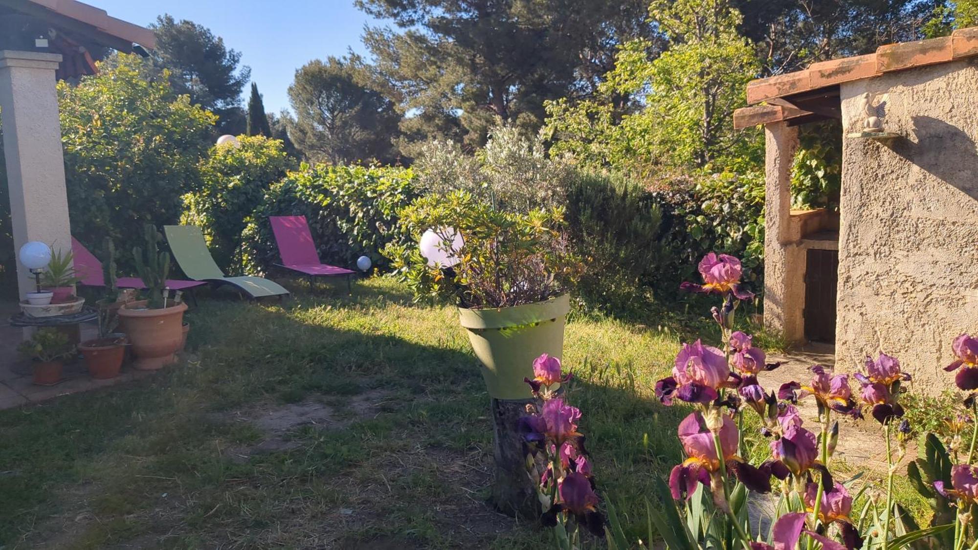 Maisonnette Kalis Calme Avec Climatisation Parking Jardin Cadre Campagne Plages A Pieds Bandol Bagian luar foto